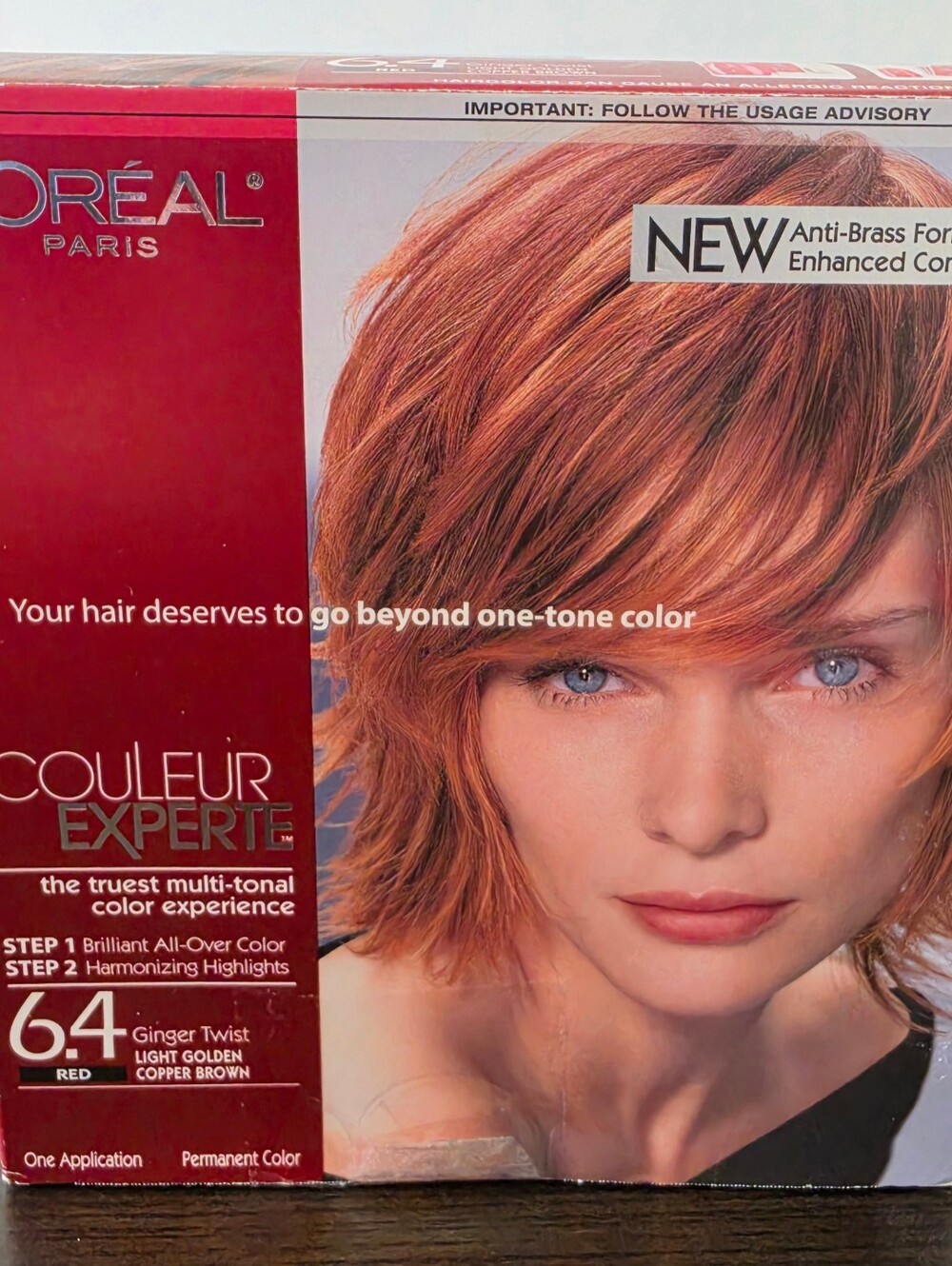 Loreal Paris Couler Experte 6.4 Gibger Twist Light Golden Copper Brown Open Box